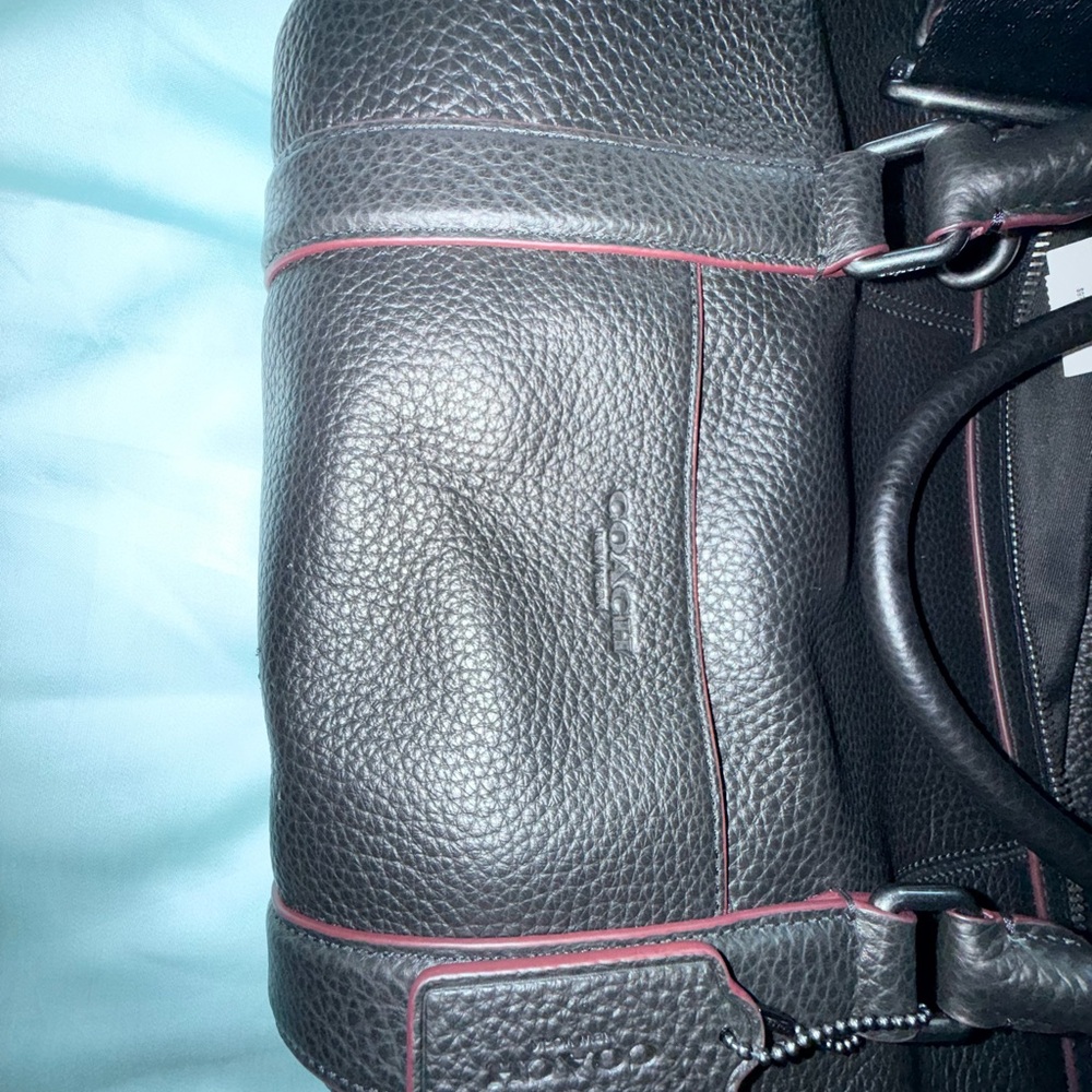 Coach trekker Pebbled Black Leather Satchel - Picture 16 of 16